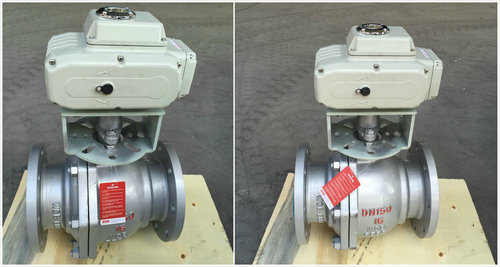 電動鑄鋼球閥Q941F-16C，電動鑄鋼法蘭球閥圖片