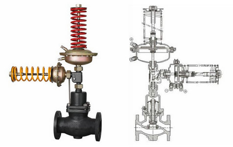 自力式壓力、壓差組合閥結(jié)構(gòu)圖